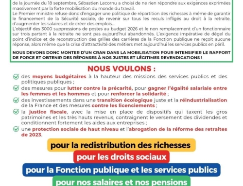 Le 2 octobre toutes et tous en grève !