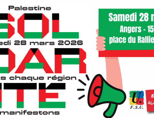 SOLIDARITÉ PALESTINE 28 mars 2026