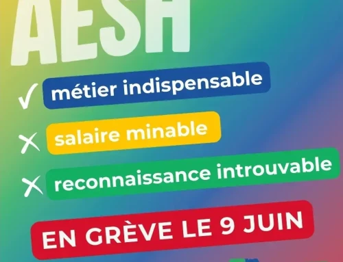 RASSEMBLEMENT AESH MARDI 9 JUIN